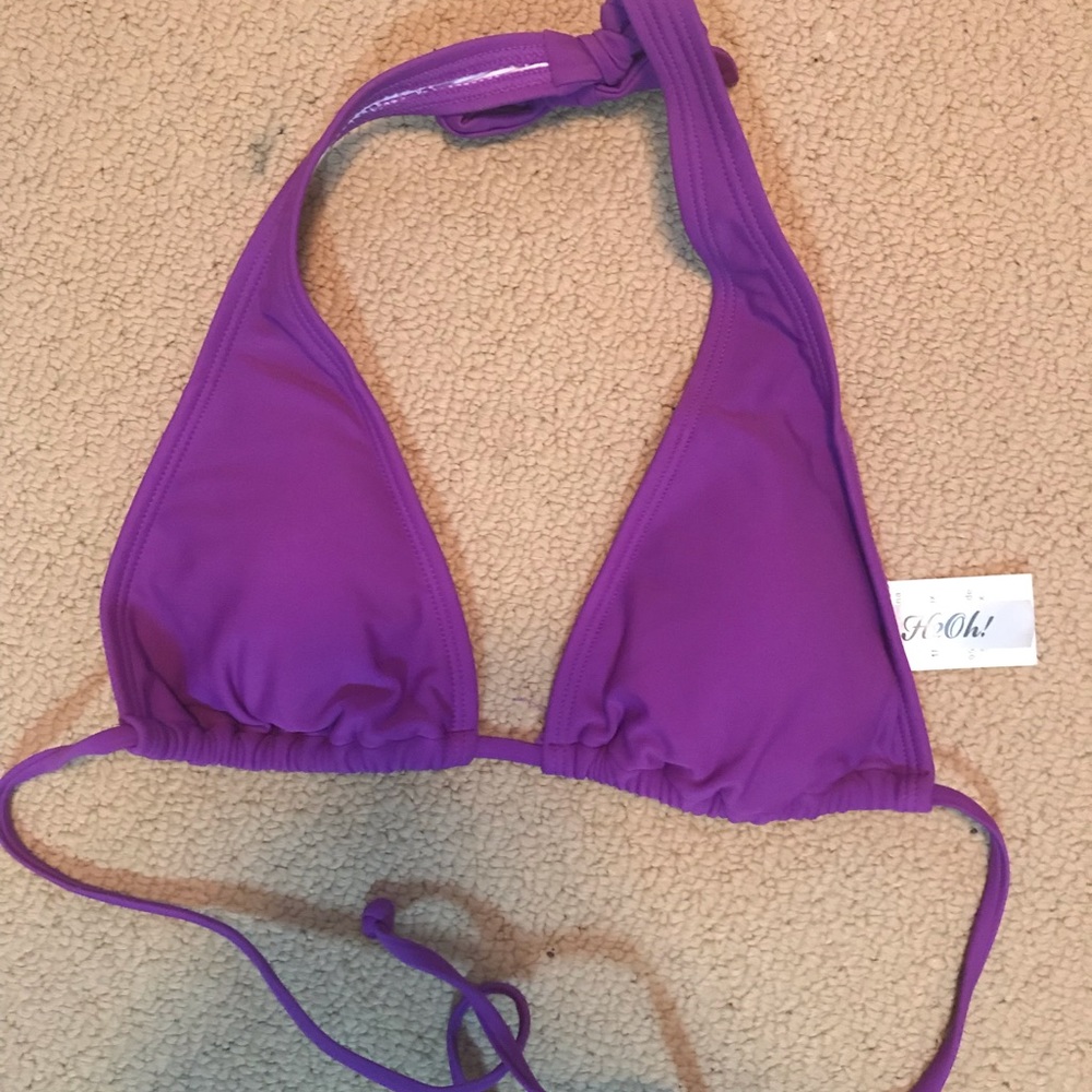 purple bikini top